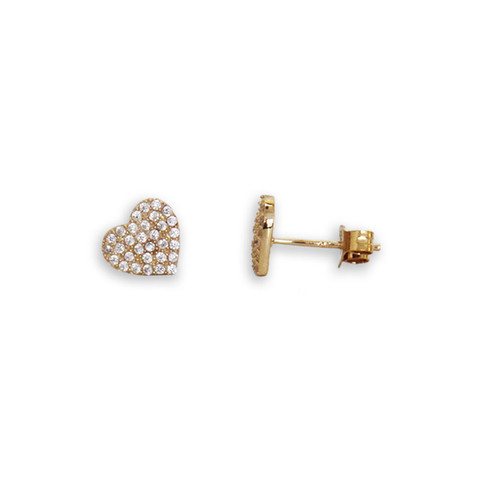 Heart Earrings - Gold