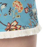 Floral Fringe Shorts