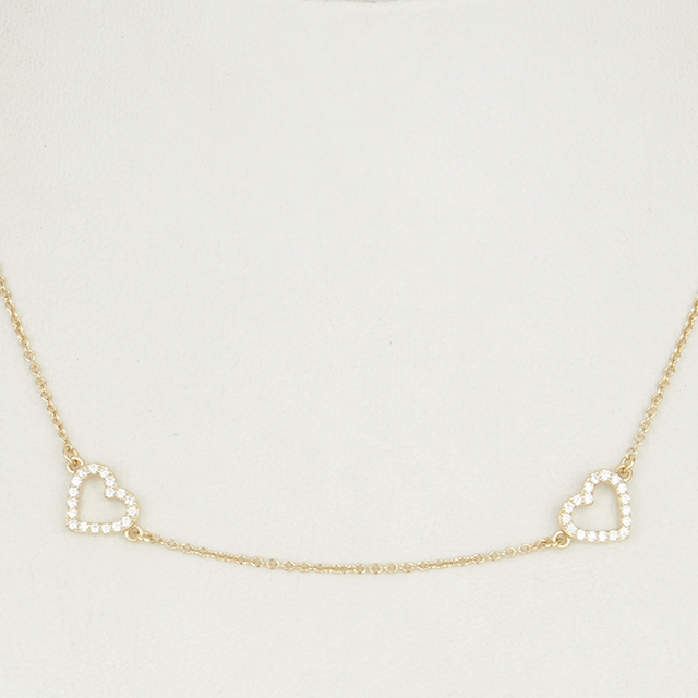 Heart By The Yard Necklace - Gold