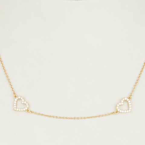 Heart By The Yard Necklace - Gold